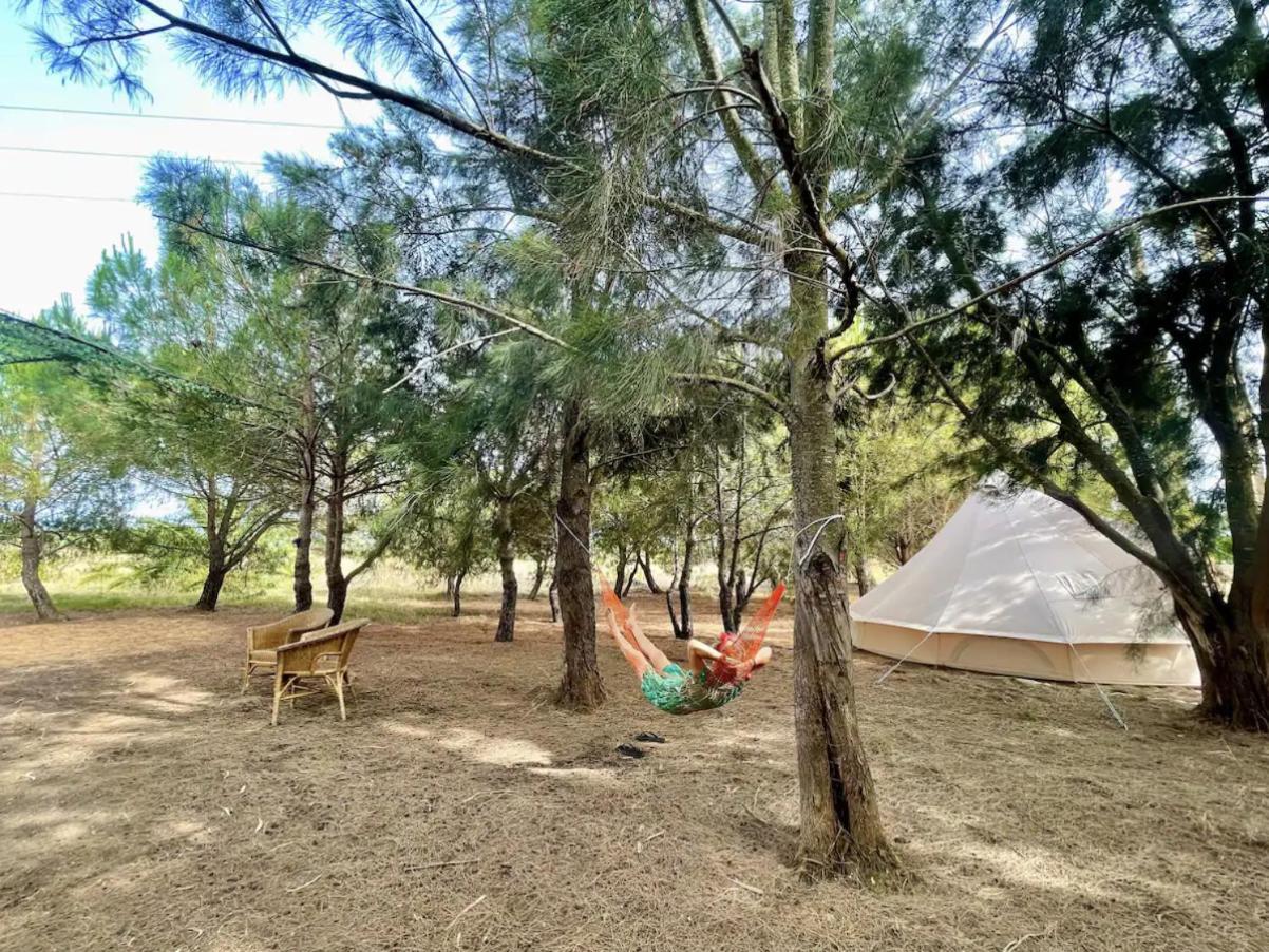 Glamping On Organic Yoga Farm With Natural Swimming Pool Near Beach Moncarapacho Eksteriør billede
