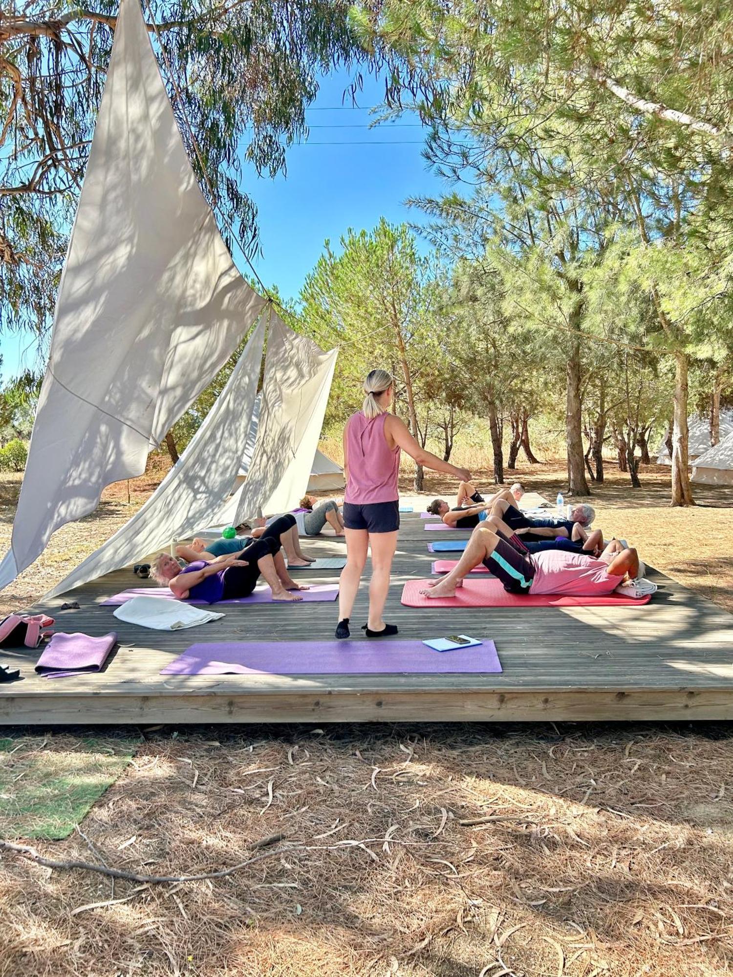 Glamping On Organic Yoga Farm With Natural Swimming Pool Near Beach Moncarapacho Eksteriør billede